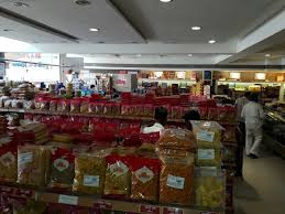 Packed farsan counter — Dharti Namkeen & Sweets