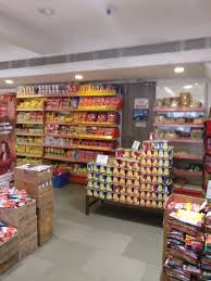 Bulk namkeen & snacks display — Dharti Namkeen & Sweets