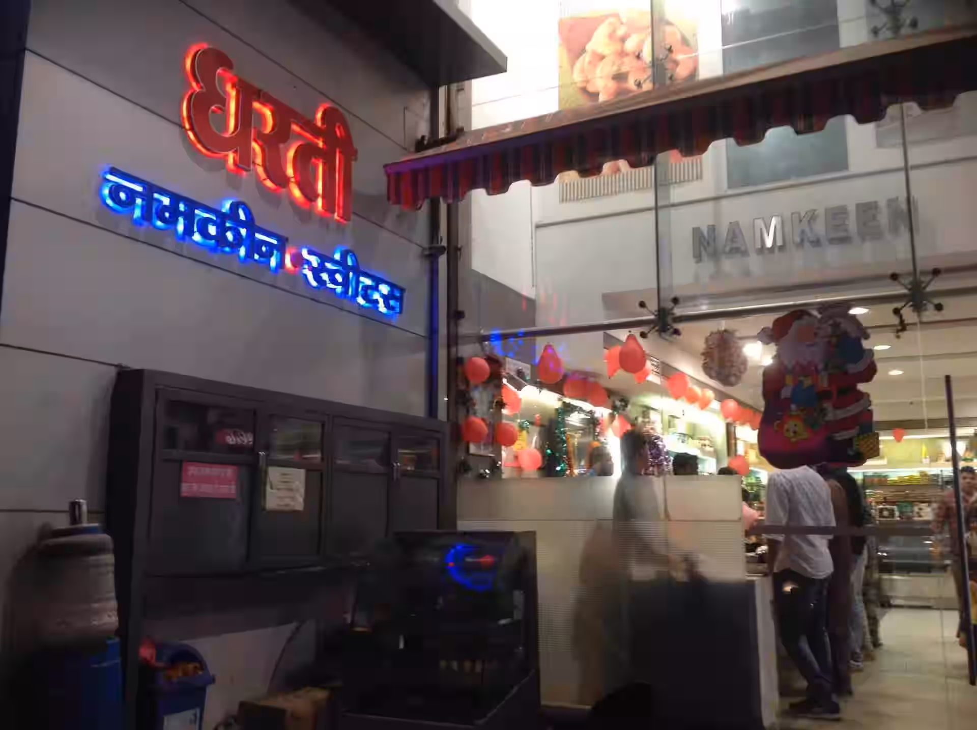 Assorted mithai and namkeen at Dharti Namkeen & Sweets