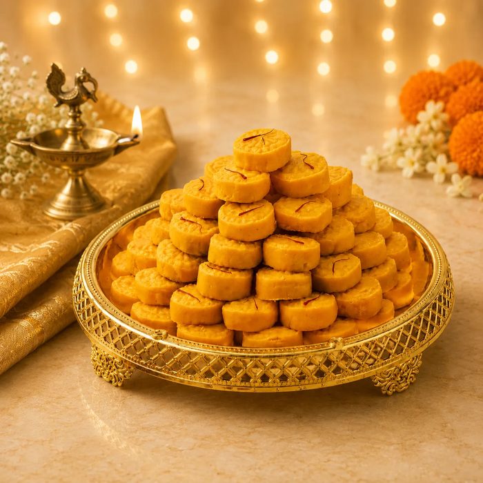 Kesar Peda at Dharti Namkeen & Sweets