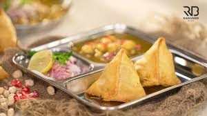 Samosa Chaat at Dharti Namkeen & Sweets
