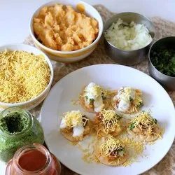 Sev Puri at Dharti Namkeen & Sweets